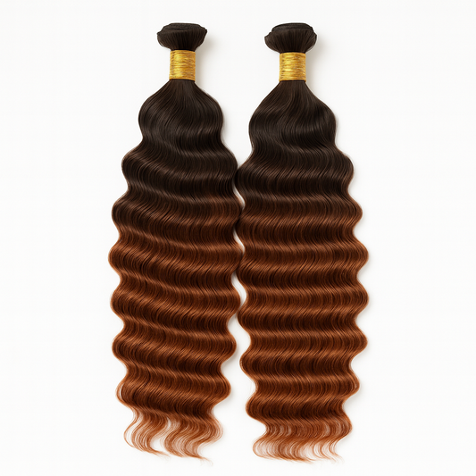 18" Deep wave#4/30 ombré